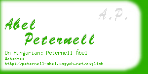 abel peternell business card